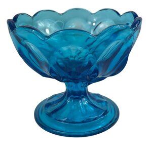 Vintage Anchor Hocking Glass Fairfield Pedestal Candy Dish
